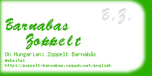 barnabas zoppelt business card